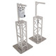 ProX Set of 2 Inverted Lighting Mount Top Plates with 24"H and 16"L, 2" OD Arm