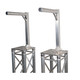 ProX Set of 2 Inverted Lighting Mount Top Plates with 24"H and 16"L, 2" OD Arm