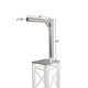 ProX Set of 2 Inverted Lighting Mount Top Plates with 24"H and 16"L, 2" OD Arm
