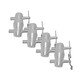 ProX Set of (4) Double Sided Conical Couplers with connectors and pins