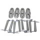 ProX Set of (4) Double Sided Conical Couplers with connectors and pins