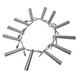 ProX Pack of 12 Safety Pins and R-Clip Connector Sets for connical truss F31 F32 F33 F34