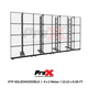 ProX LED Video Display Panel Ground Support System Package 4M/13.12 Ft. Width x 2M/6.56 Ft. Height in Black