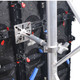 ProX Ground Support Stabilizing 1M / 3.28 Ft. T-Base for LED Screen Wall Stacking for F32 or 12-inch Bolt Truss Segments
