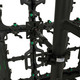 ProX Black 10-13" LED Panel Wall Mounting Plate to Extension 2" Pole Truss Clamp for Ground Stacking and Hanging