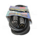 ProX XC-DMX15 coiled 3-pin DMX cable designed for reliable DMX data transmission between lighting controllers and fixtures.