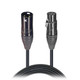 ProX XC-DMX15 15 ft 3-pin DMX cable with male and female connectors for professional stage lighting and DMX control applications.