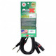 ProX XC-DPXM10 High-Performance Dual TS to Dual XLR Audio Cable Featuring Flexible PVC Jacket, Premium Connectors, and Reliable Signal Transfer