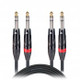 ProX XC-DTRS10 Dual 1/4 Inch TRS Male to Dual 1/4 Inch TRS Male Audio Cable for Mixers, Audio Interfaces, Studio Equipment, Patch Bays, and Live Sound Applications