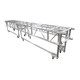 ProX 10 Ft. Pre-Rig Rectangular Truss Segment with Removable Rolling Base System