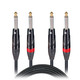 ProX XC-DP05 5ft Dual 1/4 Inch TS Male Audio Patch Cable