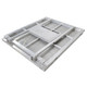 ProX 4 Ft. Heavy-duty Aluminum Ventilated Crowd Barrier Barricade and Base