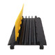 ProX 4-Channel Rubber Cable Protector Ramp Speed Bump Cover Indoor Outdoor " Supports up to 60 Tons