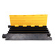 ProX 4-Channel Rubber Cable Protector Ramp Speed Bump Cover Indoor Outdoor " Supports up to 60 Tons
