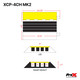 ProX 4-Channel Rubber Cable Protector Ramp Speed Bump Cover Indoor Outdoor " Supports up to 60 Tons