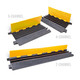 ProX 4-Channel Rubber Cable Protector Ramp Speed Bump Cover Indoor Outdoor " Supports up to 60 Tons