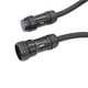 Detailed view of 19-pin multi-circuit male and female connectors on a heavy-duty SJOOW stage power extension cable