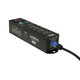 Side view of ProX NORA power distribution unit featuring powerCON input and rugged aluminum chassis construction