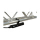 Power distribution box installed on truss providing four Edison outlets for stage lighting fixtures