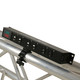 Professional power distribution box installed on lighting truss for live event and touring productions