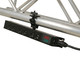ProX TARA power distribution box mounted on truss with powerCON TRUE1 pass-through and six Edison outlets