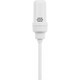 Shure UL4 UniPlex Cardioid Subminiature Lavalier Microphone White TA4F