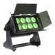 Jmaz Lighting JP2013 Electro Panel W8 4PK RGB+LIME Battery-Powered Outdoor LED Panel Light Kit w/ Charging Road Case