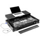 Odyssey Performance Ready Series Black 1U Case for DDJ-REV5 with Wheels and Glide Style Laptop Platform