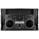 Odyssey Performance Ready Series Black 1U Case for DDJ-REV5 with Wheels and Glide Style Laptop Platform