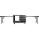 Gator GTOUR Workstation Flight Case with 12 RU Rack, Four Drawers, and Two Tables