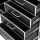 Gator GTOUR Workstation Flight Case with 12 RU Rack, Four Drawers, and Two Tables