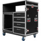 Gator GTOUR Mixer Case with 12 RU Rack, Four Drawers, and Two Tables