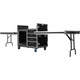 Gator GTOUR Mixer Case with 12 RU Rack, Four Drawers, and Two Tables