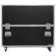 Odyssey Indoor Electric Motorized TV Lift Case with Casters for 65" Flat Screen TVs