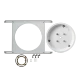 Shure MXA901W-R-TB-V Ceiling Array Microphone and Mounting Kit Bundle