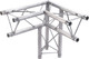 Global Truss TR-96117-33 1.64ft (0.5m) 3-Way 90 Degree Right Corner