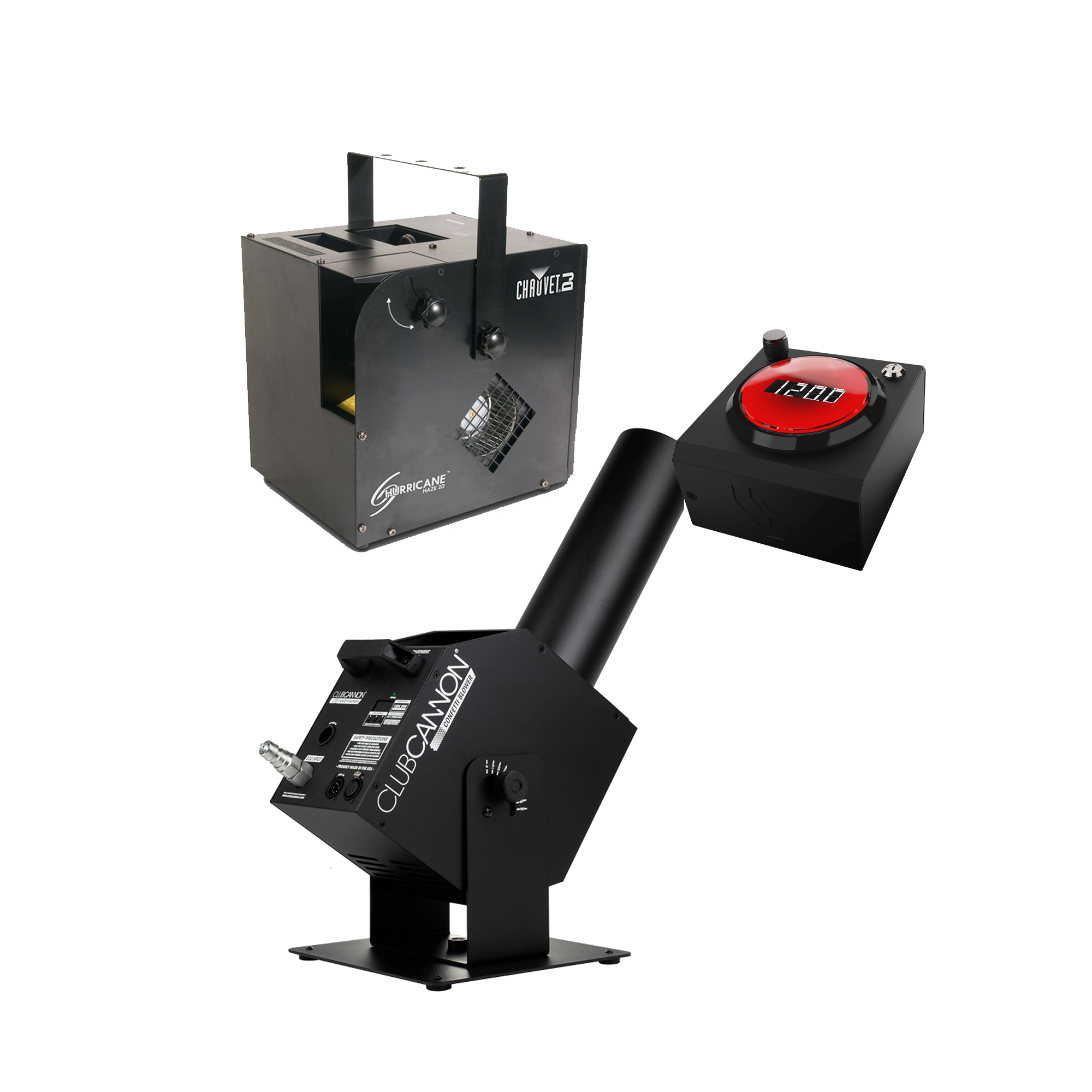 Rent fog, haze, and other special effects equipment for events and DJ setups — Gear Club Direct.