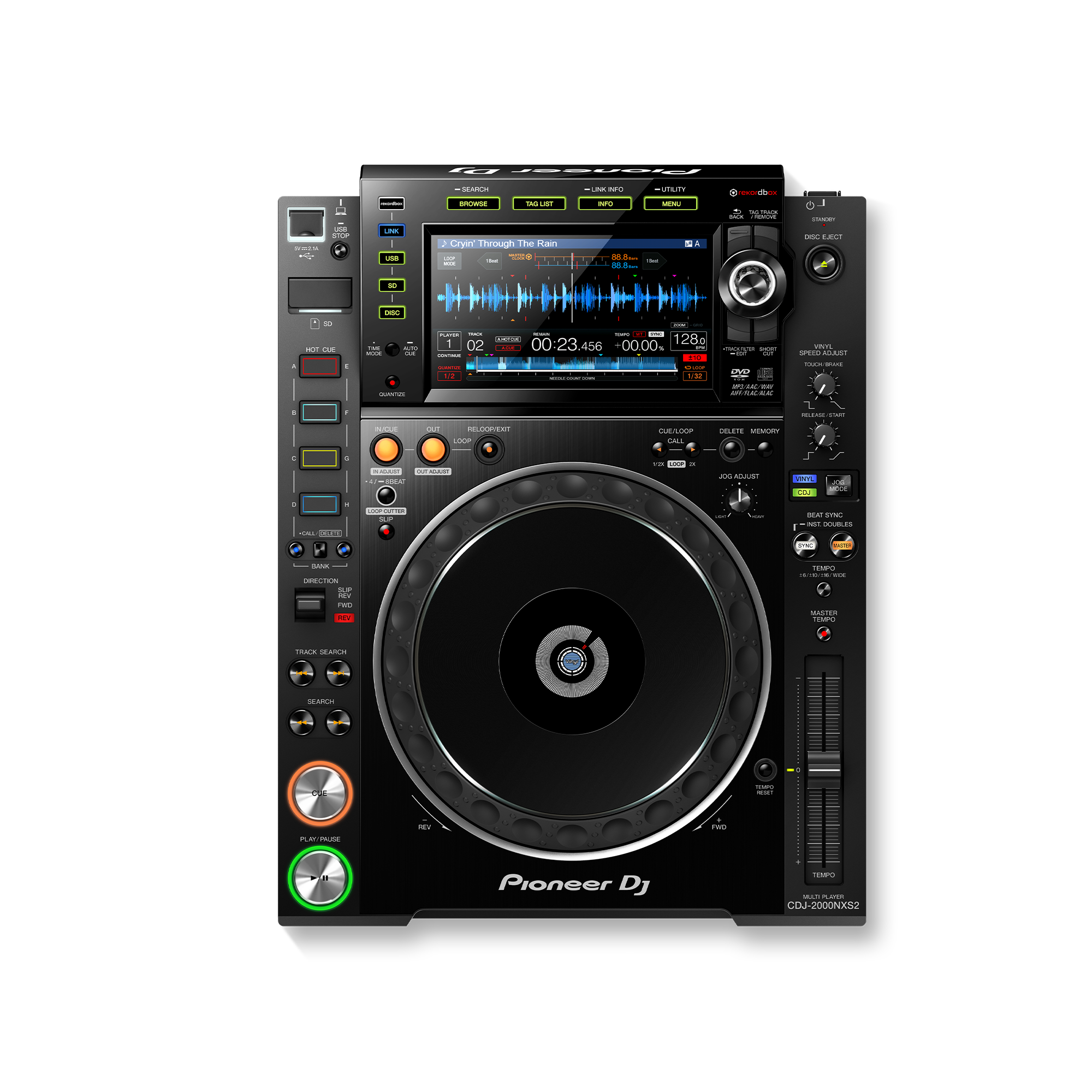 Rent the Pioneer DJ CDJ‑2000NXS2 media player for advanced DJ performances — Gear Club Direct.