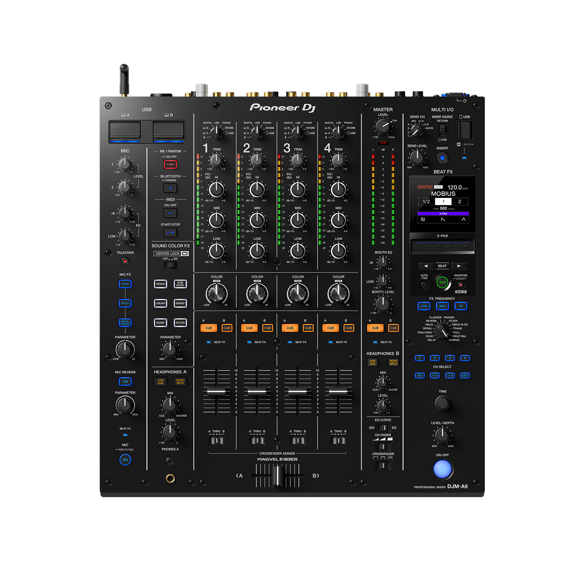 Rent the Pioneer DJ DJM‑A9 mixer for premium DJ performances — Gear Club Direct.