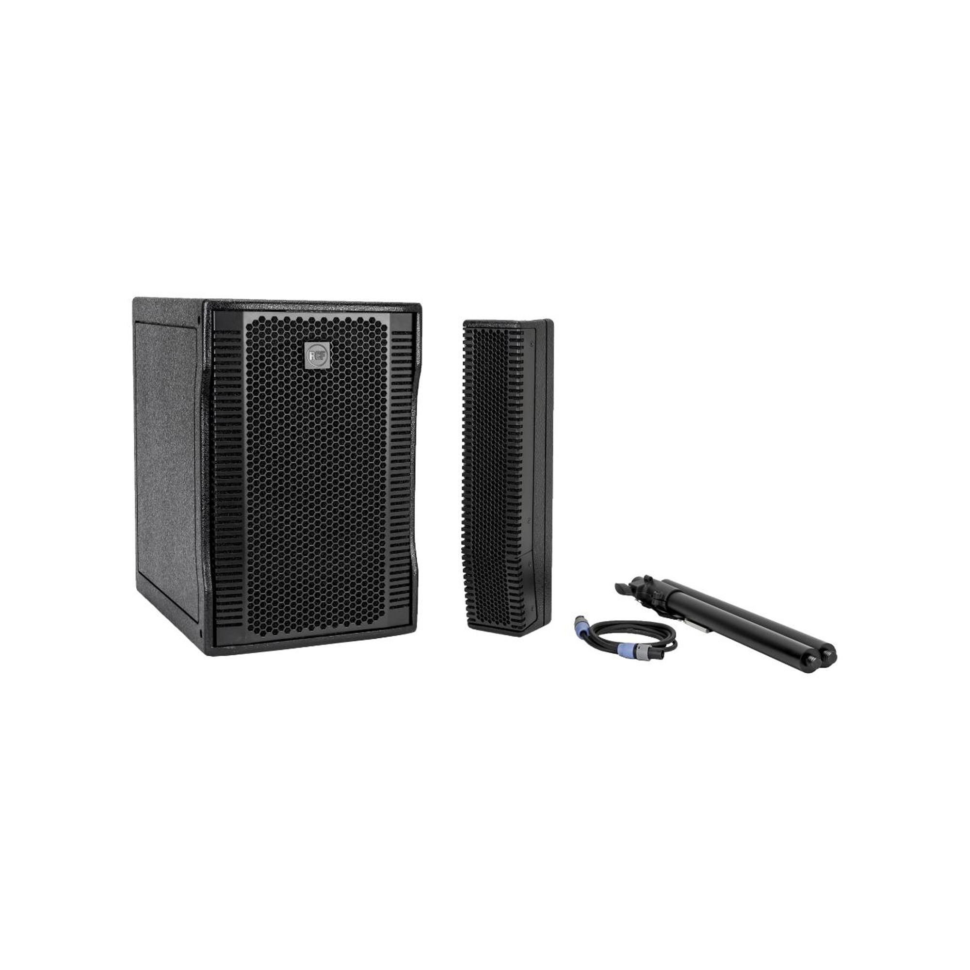 Rent the RCF EXOX8 powered speaker for high-quality event sound — Gear Club Direct.