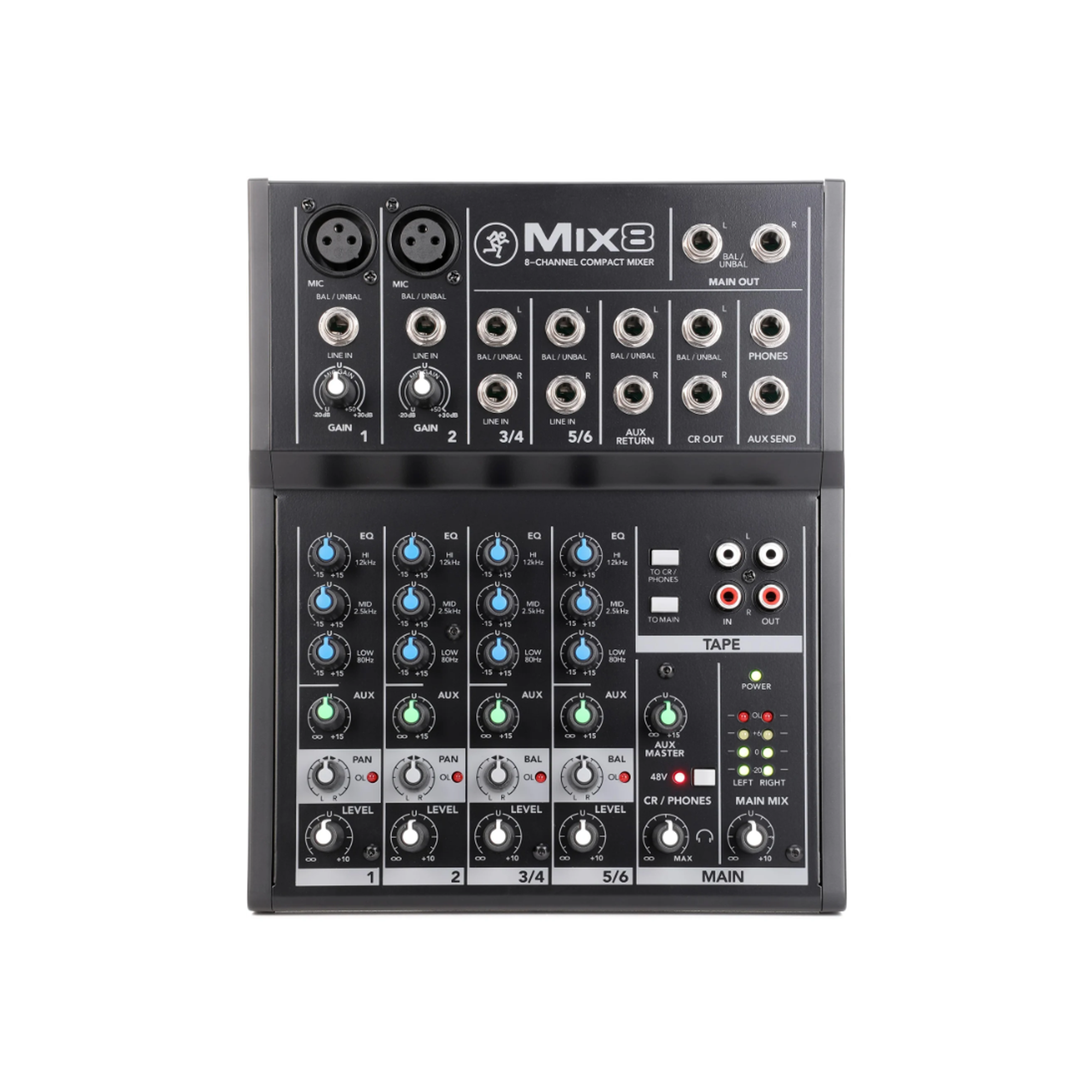 Rent the Mackie Mix8 mixer for compact live sound and event production — Gear Club Direct.
