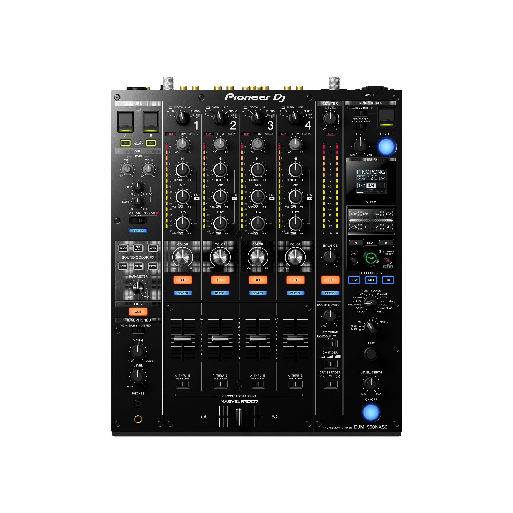 Rent the Pioneer DJ DJM‑900NXS2 mixer for advanced DJ performances — Gear Club Direct.