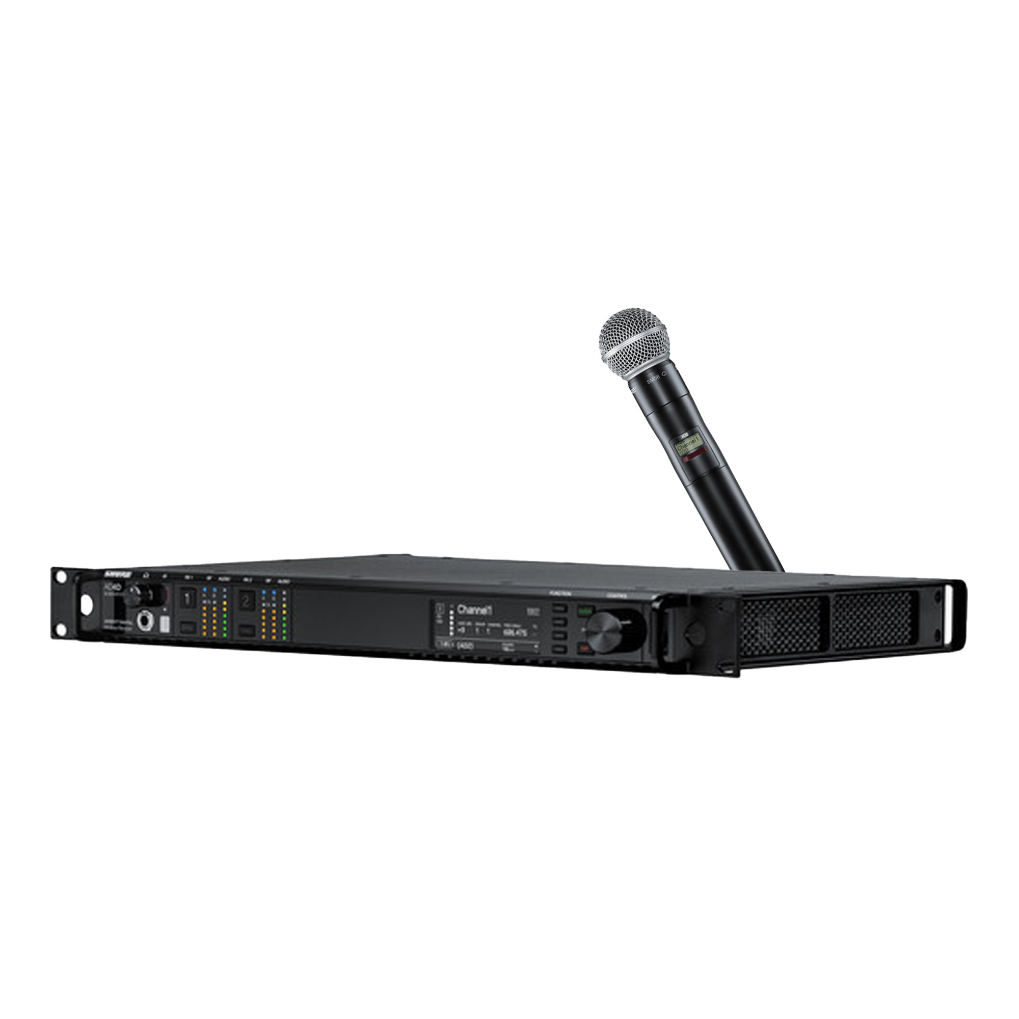 Rent the Shure Axient AD4D/SM58 wireless microphone system for premium professional performances — Gear Club Direct.