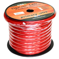 DEEJAY LED TBH850REDCOPPER - 8-Gauge 50 Foot Red Pure Copper