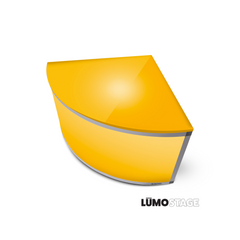 ProX XSA-2X2-16QR Lumo Stage Acrylic Platform 2'x2'x16" Rounded Cube ...