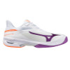 Mizuno Wave Exceed Court Womens Tennis Shoe - White/Dahlia