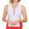 Sofibella Viva Hibiscus Racerback Tank Top - White