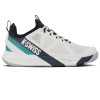 K Swiss K Frame Speed Rublo Mens Clay Tennis Shoe - Blanc DeBlanc/Carbon/Baltic
