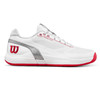 Wilson Rush Pro 5 Mens Tennis Shoe - White/Wilson Red/Black