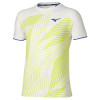 Mizuno Shadow Graphic Tee - White/Yellow